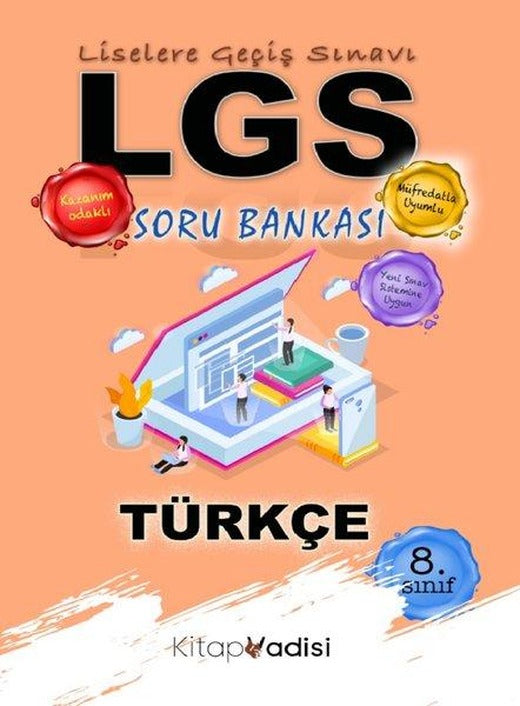 8.Sınıf LGS Türkçe Soru Bankası | Kitap Vadisi Yayınları (İnce Kapak)