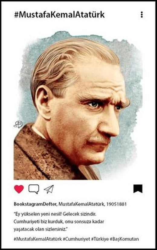 Atatürk 3 Bookstagram Defter | Aylak Adam Kültür Sanat Yayıncılık