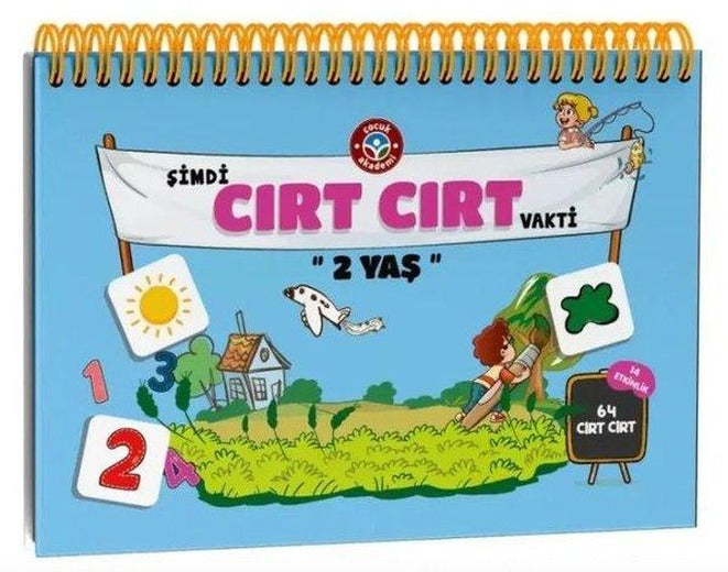 Şimdi Cırt Cırt Vakti 2 Yaş | Çocuk Akademi Yayınları (İnce Kapak)