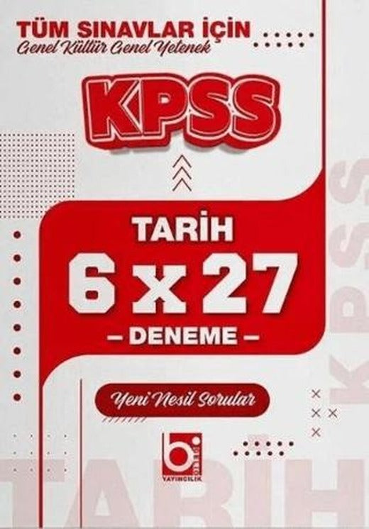 KPSS Tarih 6x27 Deneme
