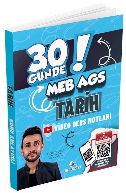 2026 MEB AGS 30 Günde Tarih Video Ders Notları | Dizgi Kitap (Ciltsiz)