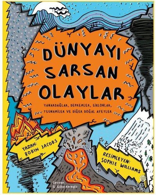 Dünyayı Sarsan Olaylar - Yanardağlar Depremler Siklonlar Tsunamiler ve Diğer Doğal Afetler | Hep Kitap (İnce Kapak)