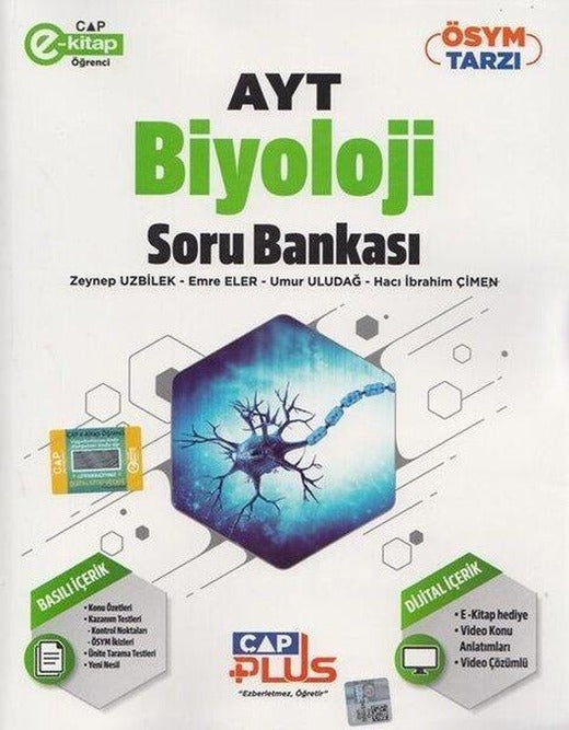 AYT Biyoloji Plus Soru Bankası | Çap Yayınları (İnce Kapak)