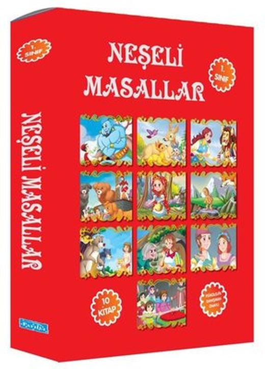 Neşeli Masallar Seti - 10 Kitap Takım | Parıltı Yayınları