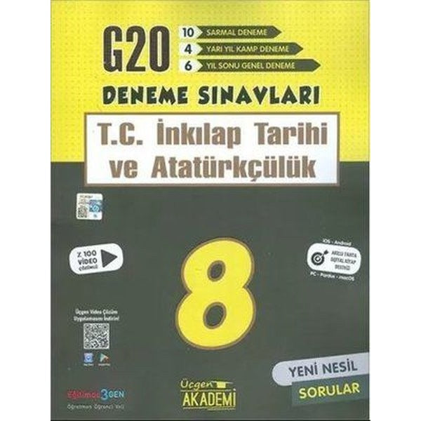 8.Sınıf LGS T.C İnkılap Tarihi ve Atatürkçülük 20'li Deneme Sınavı