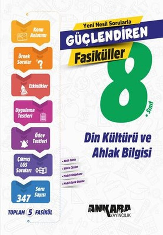 8. Sınıf Din Kültürü ve Ahlak Bilgisi Güçlendiren SET Fasiküller | Ankara Yayıncılık (İnce Kapak)