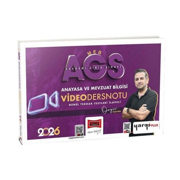 2026 MEB - AGS Anayasa ve Mevzuat Bilgisi Video Ders Notları | Yargı Yayınları (İnce Kapak)