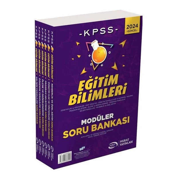 2024 KPSS Modüler Set Eğitim Bilimleri Soru Bankası | Murat Yayınları (İnce Kapak)