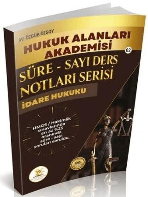 HUKAL 2026 HMGS Hakimlik İdare Hukuku Süre-Sayı Ders Notları | Savaş Yayınevi (Ciltsiz)
