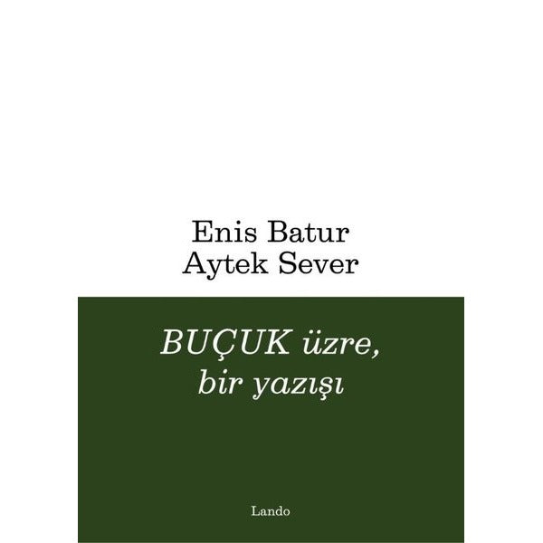 Buçuk Üzre Bir Yazışı | Lando Yayınları (İnce Kapak)