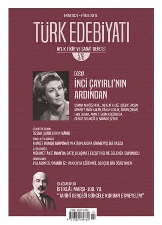 Türk Edebiyatı Dergisi Sayı: 576 Ekim 2021 | Türk Edebiyatı Dergisi (Ciltsiz)