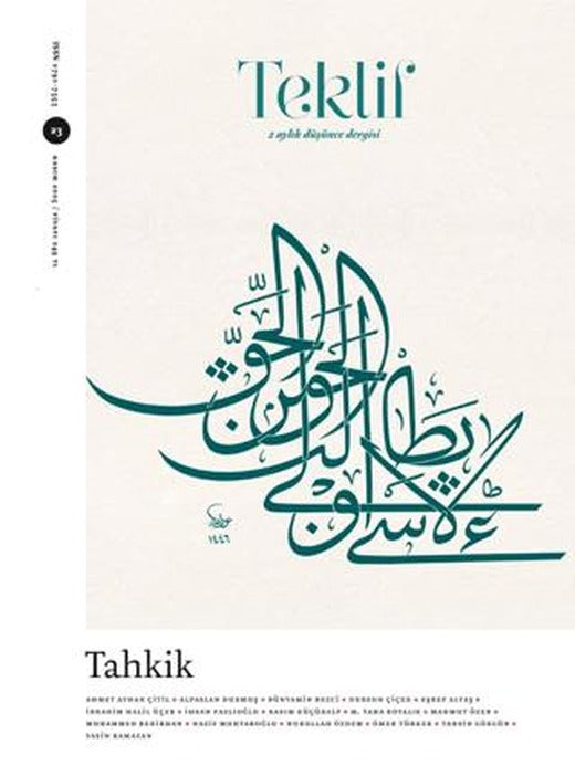 Teklif 2 Aylık Düşünce Dergisi Sayı: 23 Kasım 2025 | Ketebe Yayınları (Ciltsiz)