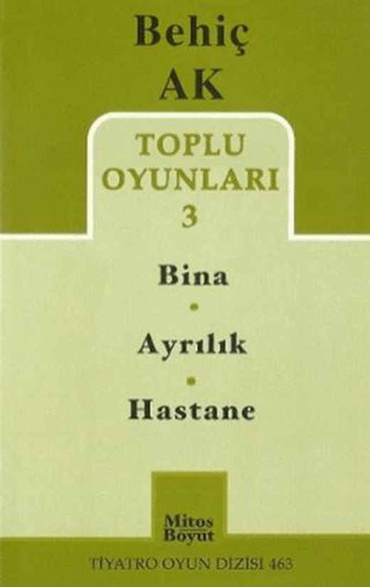 Toplu Oyunlar 3 -/ Bina - Ayrılık - Hastane