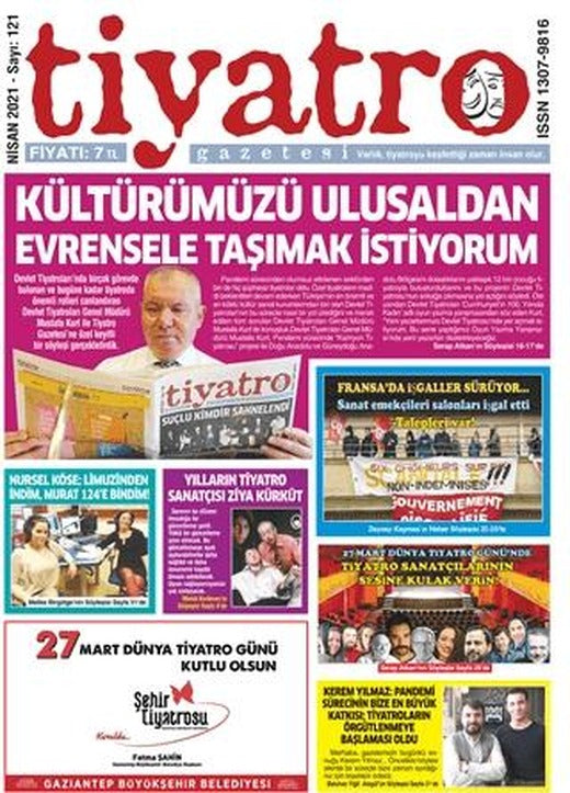 Tiyatro Gazetesi Sayı: 121 Nisan 2021 | Tiyatro Gazetesi (Ciltsiz)