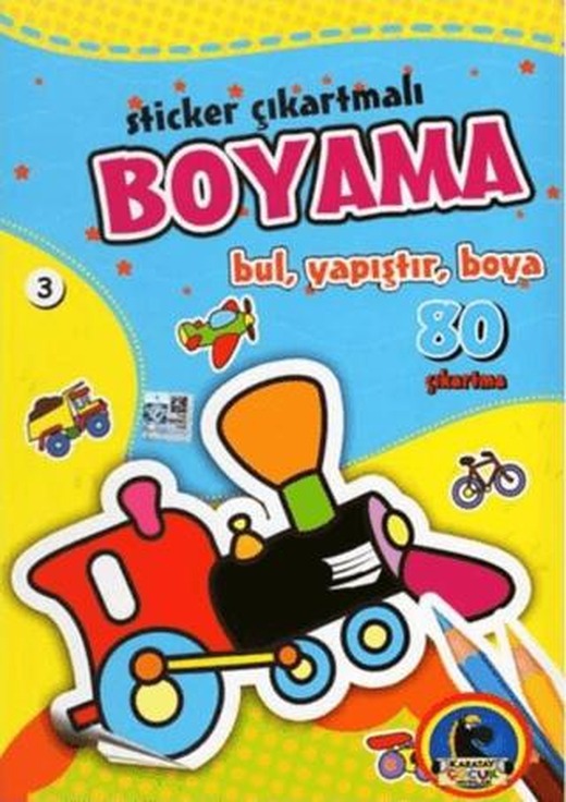 Sticker Çıkartmalı Boyama 3 | Karatay Çocuk (Ciltsiz)