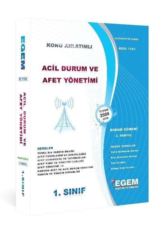 1. Sınıf 2. Yarıyıl Acil Durum Ve Afet Yönetimi