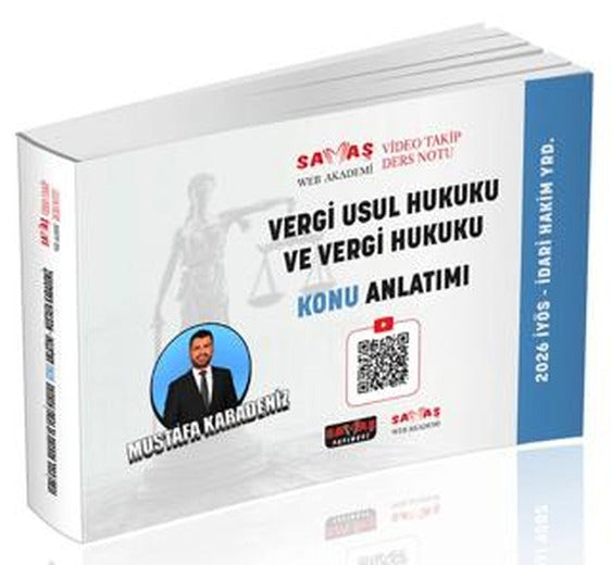 İYÖS İdari Hakim Yardımcılığı Vergi Usul Hukuku ve Vergi Hukuku Konu Anlatımı | Savaş Yayınevi (Ciltsiz)