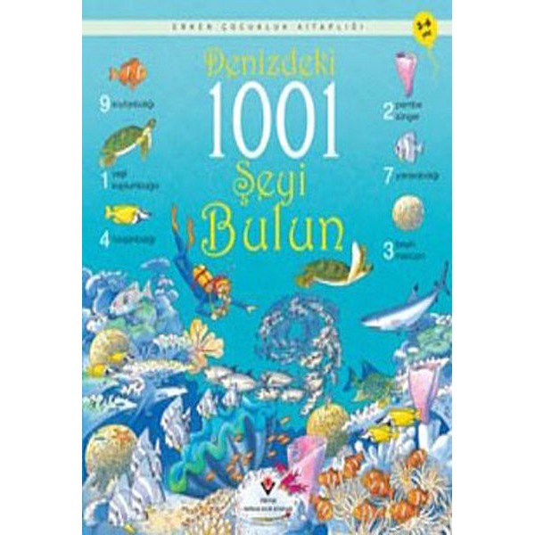 Denizdeki 1001 Şeyi Bulun | Tübitak Yayınları - Erken Çocukluk Kitaplığı Dizisi (İnce Kapak)