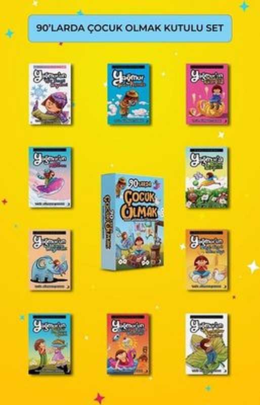 90'larda Çocuk Olmak Serisi Seti - 10 Kitap Takım - Kutulu | Genç Destek (İnce Kapak)