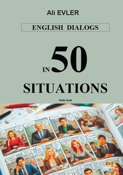 English Dialogs in 50 Situations | Zet Akademi Yayınları (İnce Kapak)