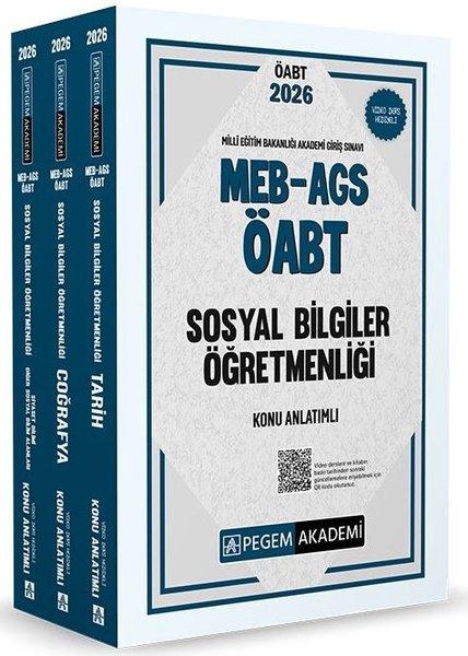 2026 MEB AGS ÖABT Sosyal Bilgiler Öğretmenliği Konu Anlatımlı - 3 Kitap Takım | Pegem Akademi Yayıncılık (İnce Kapak)  - Resim 1