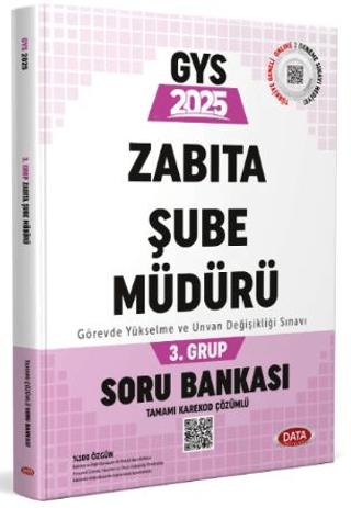 Belediye Zabıta Personeli Zabıta Şube Müdürü 3. Grup Soru Bankası