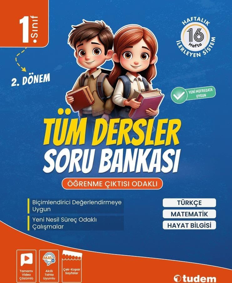 1.Sınıf Tüm Dersler Soru Bankası kitap kapağı