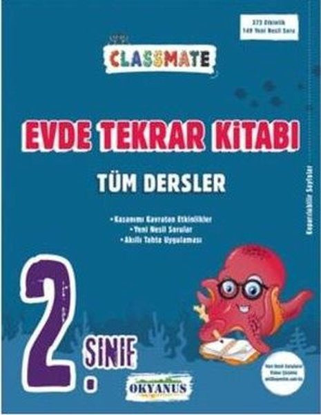 2. Sınıf Classmate Tüm Dersler Evde Tekrar Kitabı - Dilek Balcıoğlu kitap kapağı