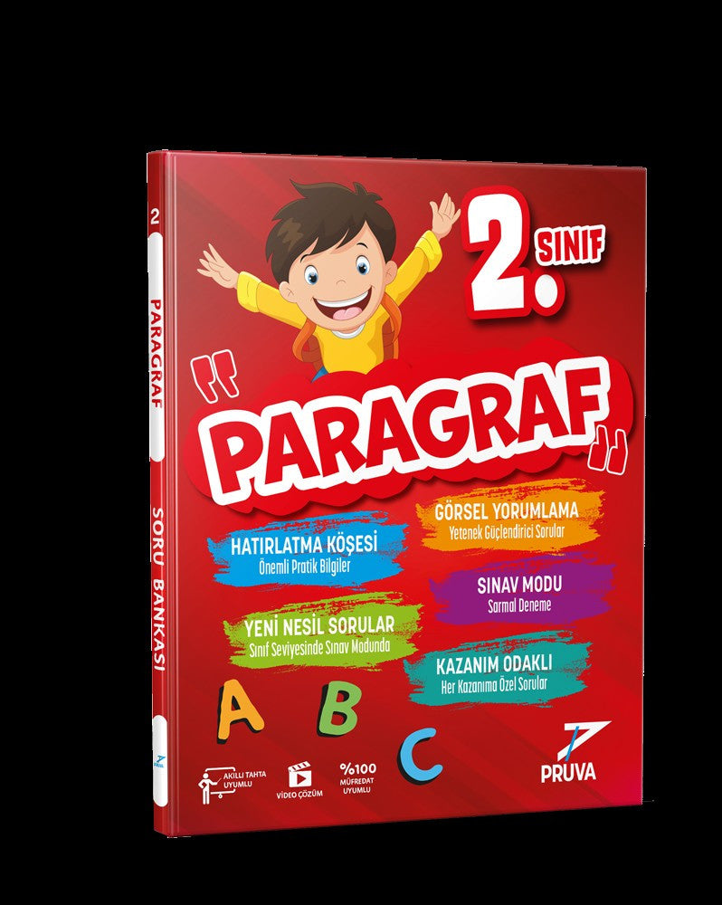 2. Sınıf Paragraf Soru Bankası Pruva Akademi kitap kapağı