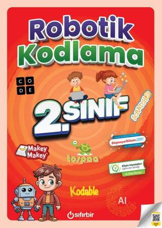 Sıfırbir Yayınları 2.Sınıf Robotik Kodlama Yeni - İzem Uysal kitap kapağı