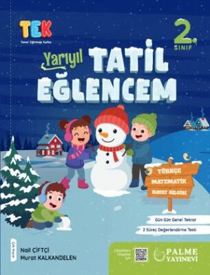 Palme Yayınevi Hazırlık 2. Sınıf Tek Yarıyıl Tatil Eğlencem - Nail Çiftçi kitap kapağı