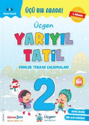 Üçgen 2026 2. Sınıf 1. Dönem Yarıyıl Tatil Kitabı Güncel Müfredat - Kolektif kitap kapağı