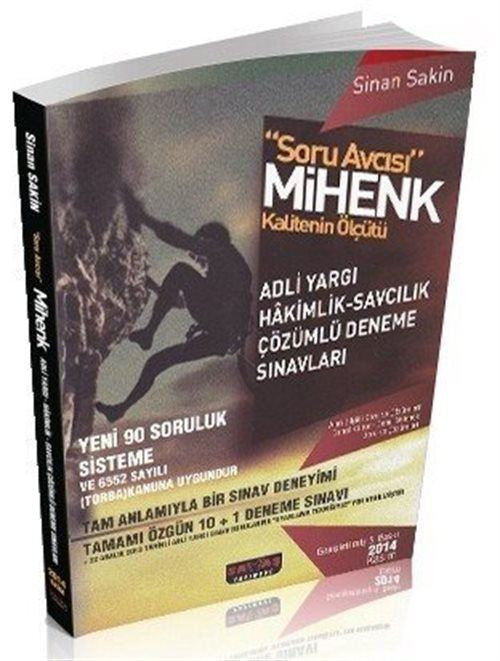 2015 Soru Avcısı Mihenk Adli Yargı Hakimlik - Savcılık Çözümlü Deneme Sınavları kitap kapağı