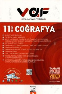 11.Sınıf Coğrafya Video Anlatım Fasikülleri - Kolektif kitap kapağı