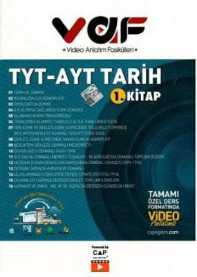 TYT AYT Tarih 1. Kitap Video Anlatım Fasikülleri - Kolektif kitap kapağı