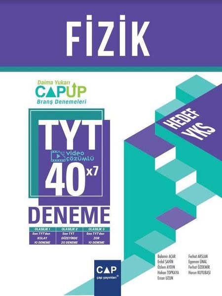 TYT Fizik 40 x 7 Up Deneme - Komisyon kitap kapağı