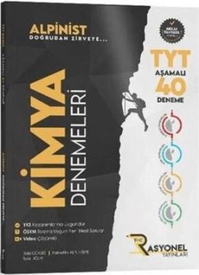 Rasyonel Yayınları Tyt Kimya 40'Lı Deneme Seti (Alpinist Serisi) (Yazarlarından Video Çözümlü) - Kolektif kitap kapağı