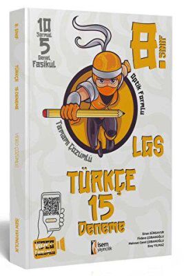 2023 8. Sınıf Türkçe 15 Deneme İsem Yayıncılık - Kolektif kitap kapağı