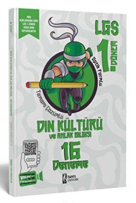 2023 LGS 1. Dönem Din Kültürü ve Ahlak Bilgisi 16 Branş Deneme - Kolektif kitap kapağı