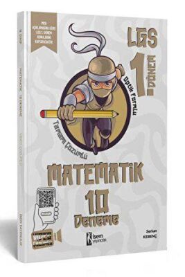 2023 LGS 1. Dönem Matematik 10 Branş Deneme - Serkan Kebenç kitap kapağı