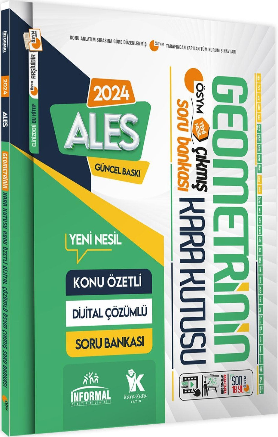 ALES Geometrinin Kara Kutusu Konu Özetli Dijital Çözümlü ÖSYM Çıkmış Soru Havuzu Bankası - Kolektif kitap kapağı