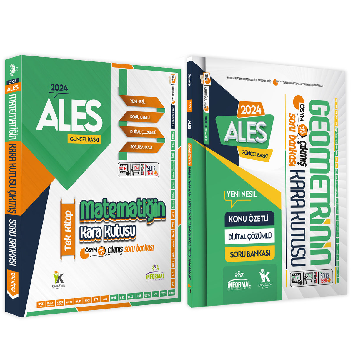 ALES Matematik TEK KİTAP ve Geometrinin Kara Kutusu Konu Ö.D.Çözümlü Çıkmış Soru Bankası Seti kitap kapağı
