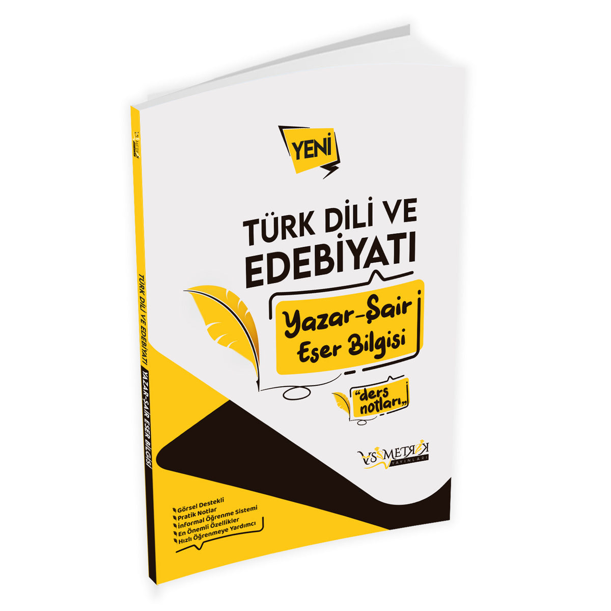 2025 AYT Yeni Baskı Türk Dili Ve Edebiyatı Yazar-şair Eser Bilgisi PRATİK DERS NOTLARI kitap kapağı