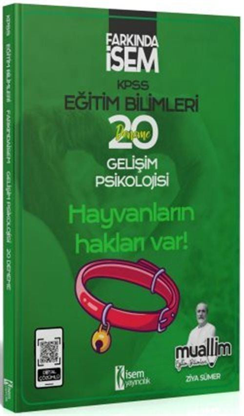 2024 Farkında İsem KPSS Muallim Eğitim Bilimleri Gelişim Psikolojisi 20 Deneme - Ziya Sümer kitap kapağı