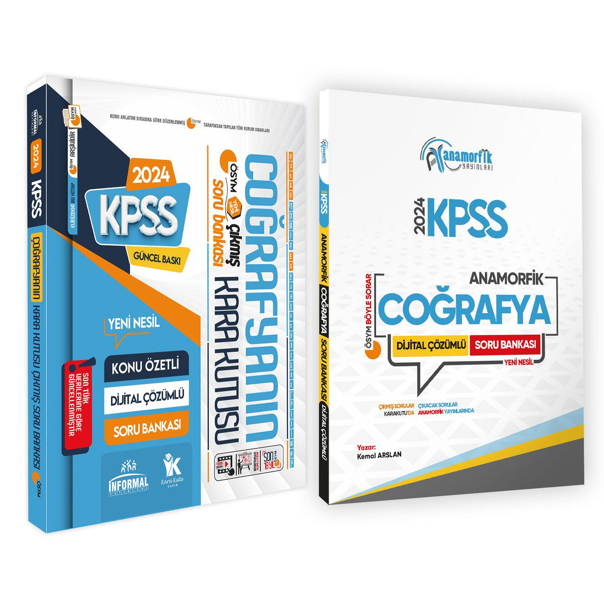 KPSS Coğrafyanın Karakutusu ve Anamorfik Coğrafya Soru Bankası 2li Set Yeni Müfredat D. Çözümlü kitap kapağı