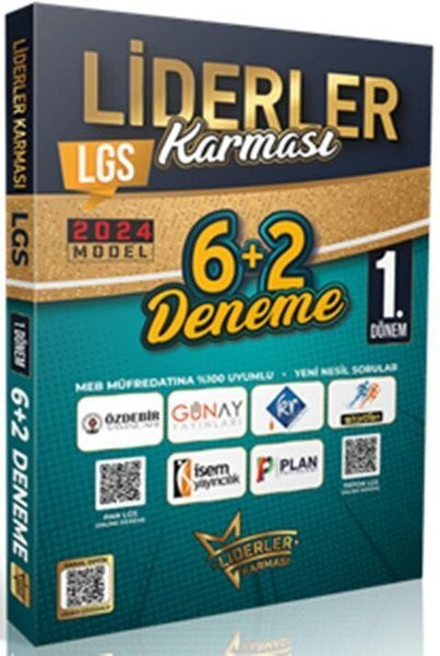 2024 Model 8. Sınıf LGS 1. Dönem 6 + 2 Deneme Seti - Kolektif kitap kapağı