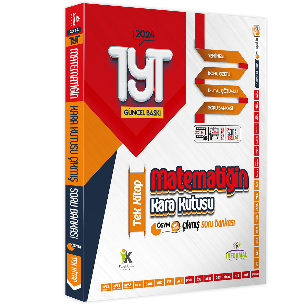 YKS-TYT Matematik Kara Kutu TEK KİTAP Dijital Çözümlü Konu Özetli ÖSYM Çıkmış Soru Bankası kitap kapağı