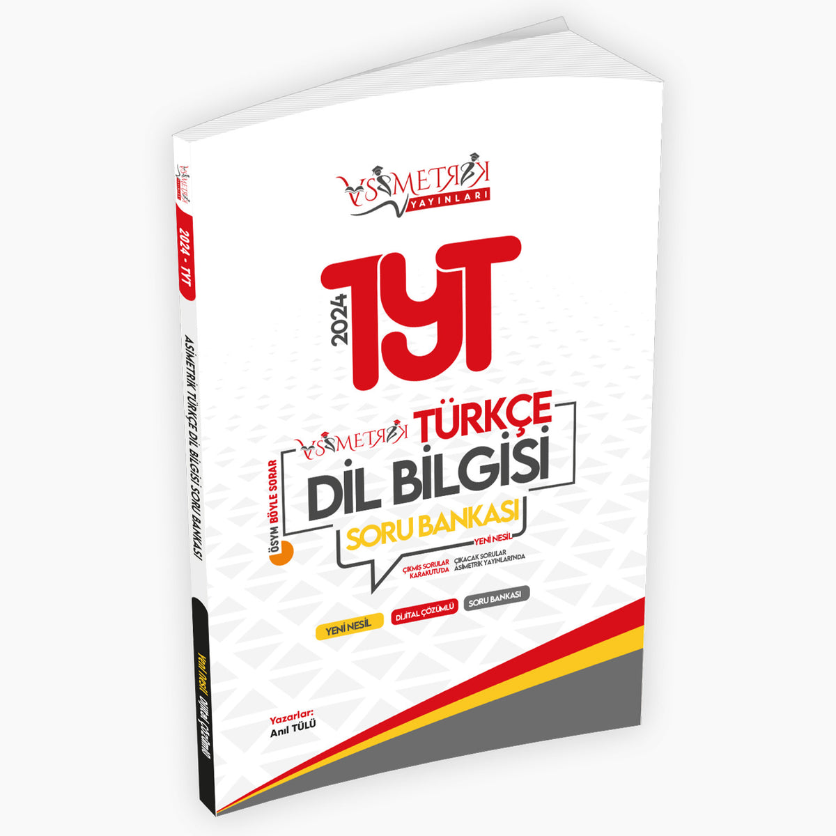 YKS-TYT Türkçe Asimetrik Dil Bilgisi Özgün Soru Bankası Dijital Çözümlü Asimetrik Yayınları kitap kapağı