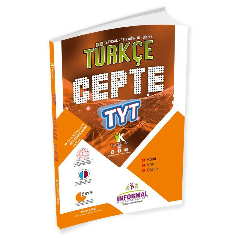 Yks Tyt Türkçe Cepte Konu Soru Cevap Ösym Analiz Serisi kitap kapağı