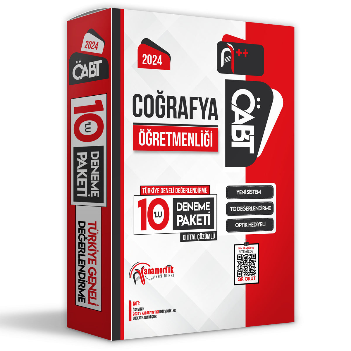2024 ÖABT COĞRAFYA Öğretmenliği 10lu Paket Deneme D. Çözümlü TG Anamorfik Yayınları - Kolektif kitap kapağı